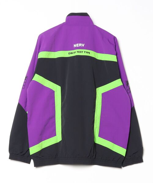 90s FILA フィラ ナイロンジャケット エヴァンゲリオン 初号機カラーXL エヴァンゲリオン公式アパレルブランド【RADIO EVA Online Store】