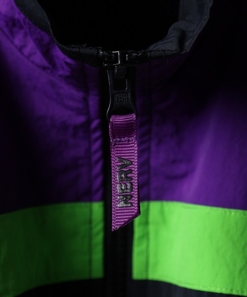 90s FILA フィラ ナイロンジャケット エヴァンゲリオン 初号機カラーXL エヴァンゲリオン公式アパレルブランド【RADIO EVA Online Store】