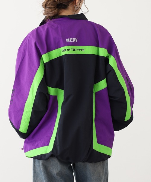 90s FILA フィラ ナイロンジャケット エヴァンゲリオン 初号機カラーXL FILA x Evangelion フィラ×エヴァンゲリオン ナイロントラック