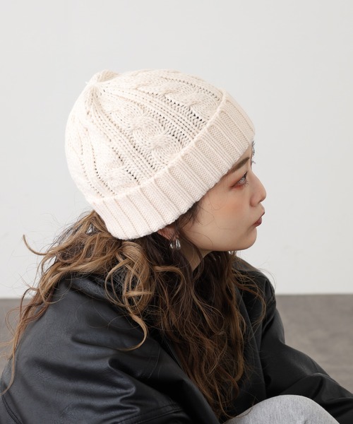 セール】ケーブルニットワッチ（ニットキャップ/ビーニー）｜FUNALIVE