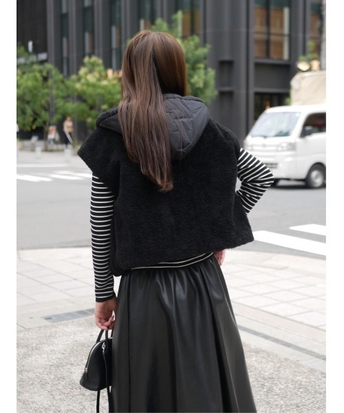 BeBeoD べベッド　メルトボアフーディベスト メルトボアフーディベスト（その他アウター）｜BeBeoD（べベッド）の