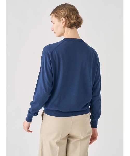 538 新品 ジョンスメドレー クルーネック長袖コットンニットプルオーバー S JOHN SMEDLEY｜ジョンスメドレー日本公式