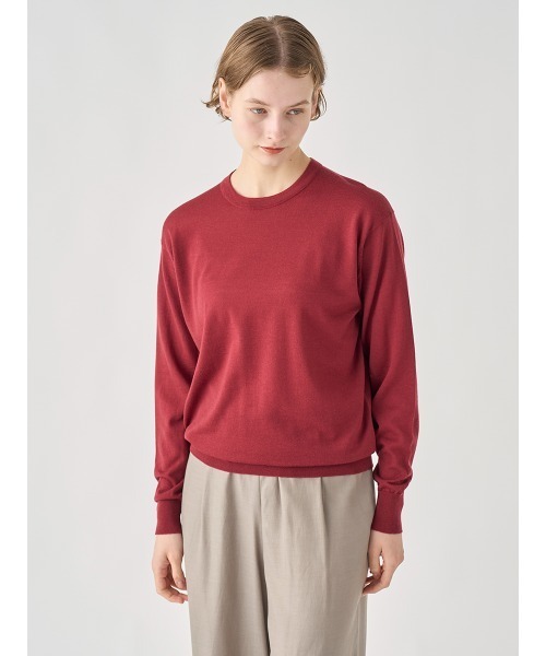 クルーネック長袖プルオーバー（ニット/セーター）｜JOHN SMEDLEY