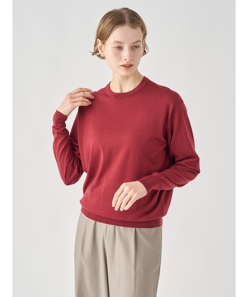 クルーネック長袖プルオーバー（ニット/セーター）｜JOHN SMEDLEY