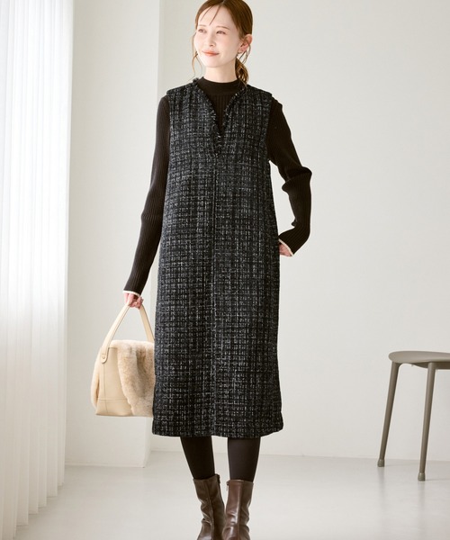 ROPE' PICNIC（ロペピクニック）の「キーネックツイードジャンパー