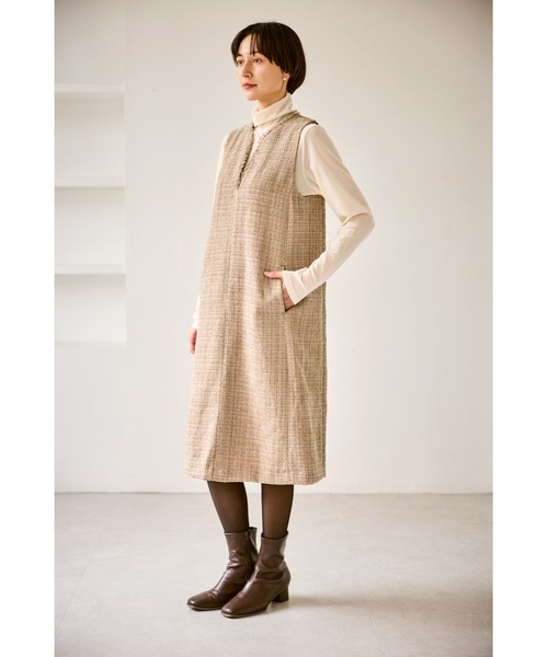 ROPE' PICNIC（ロペピクニック）の「キーネックツイードジャンパー