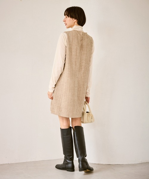 ROPE' PICNIC（ロペピクニック）の「キーネックツイードジャンパー