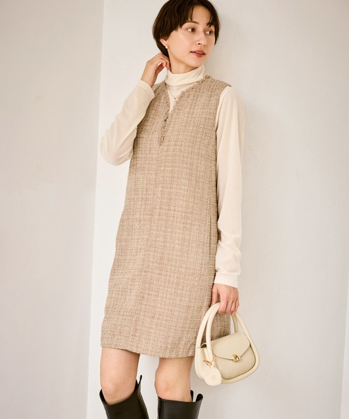 ROPE' PICNIC（ロペピクニック）の「キーネックツイードジャンパー