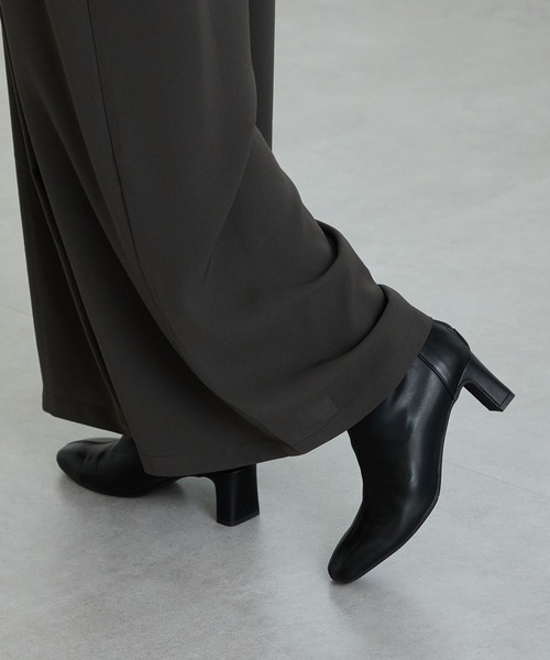 ORiental TRaffic（オリエンタルトラフィック）の「ストレッチ ヒール バックジップ ブーツ / 51423（ブーツ・レディース・ブラック/レッド/ブラウン・S/M/L/LL）」の12枚目の写真