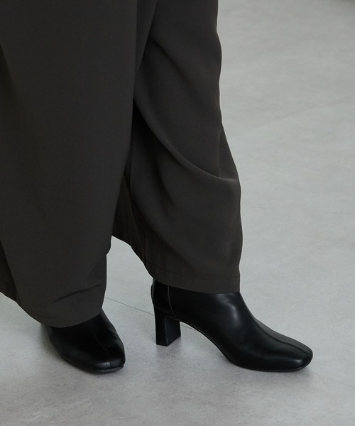 ORiental TRaffic（オリエンタルトラフィック）の「ストレッチ ヒール バックジップ ブーツ / 51423（ブーツ・レディース・ブラック/レッド/ブラウン・S/M/L/LL）」の13枚目の写真