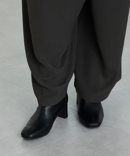 ORiental TRaffic（オリエンタルトラフィック）の「ストレッチ ヒール バックジップ ブーツ / 51423（ブーツ・レディース・ブラック/レッド/ブラウン・S/M/L/LL）」の14枚目の写真