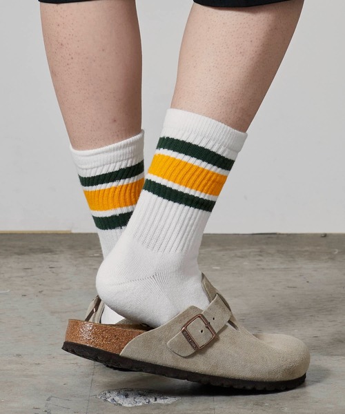 Russell Athletic(ラッセルアスレティック)の「Russell Athletic/ラッセル MENS Crew Length Sports Socks アスレティック パイル3Pソックス 靴下(ソックス/靴下・メンズ・その他/ホワイト系その他・25-27)」の3枚目の写真