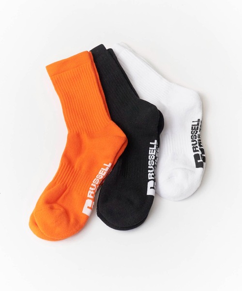 Russell Athletic(ラッセルアスレティック)の「Russell Athletic/ラッセル MENS Crew Length Sports Socks アスレティック パイル3Pソックス 靴下(ソックス/靴下・メンズ・その他/ホワイト系その他・25-27)」の22枚目の写真