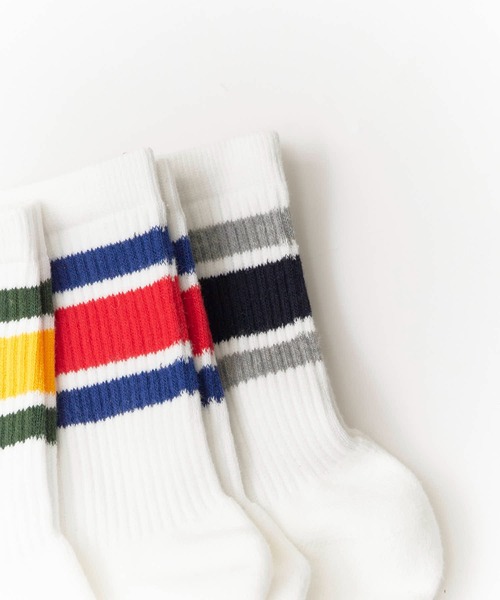 Russell Athletic(ラッセルアスレティック)の「Russell Athletic/ラッセル MENS Crew Length Sports Socks アスレティック パイル3Pソックス 靴下(ソックス/靴下・メンズ・その他/ホワイト系その他・25-27)」の7枚目の写真