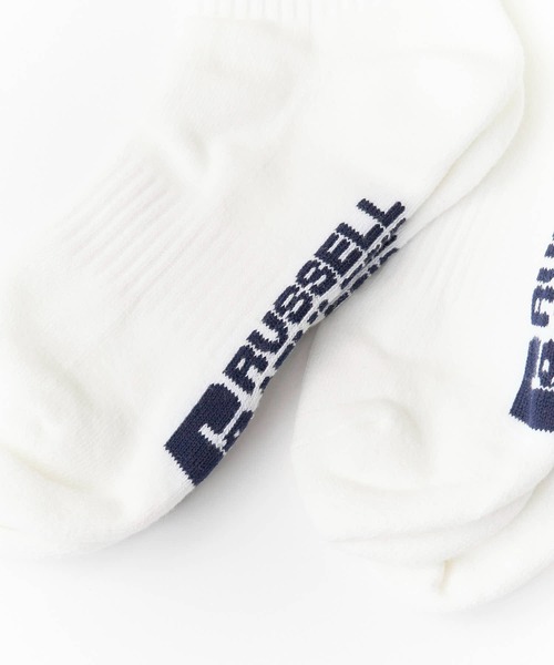Russell Athletic(ラッセルアスレティック)の「Russell Athletic/ラッセル MENS Crew Length Sports Socks アスレティック パイル3Pソックス 靴下(ソックス/靴下・メンズ・その他/ホワイト系その他・25-27)」の6枚目の写真