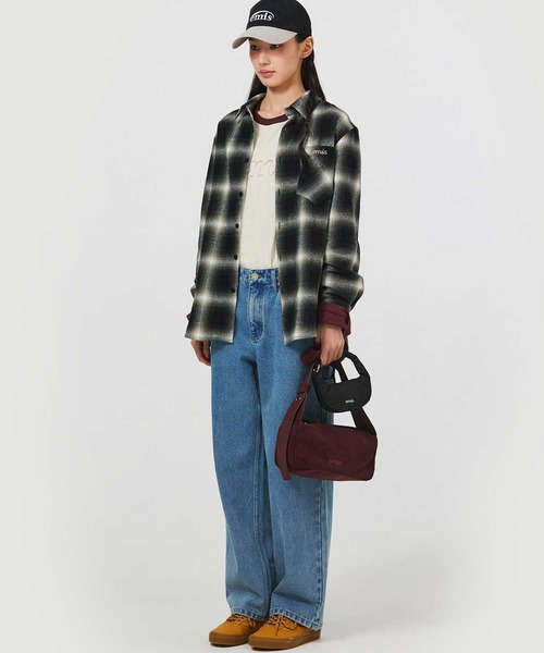 EMIS(イミス)の「FLANEL CHECK SHIRT(シャツ/ブラウス・レディース・ブラック/ブルー・SMALL)」の6枚目の写真