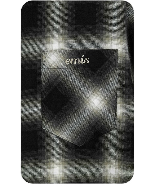 EMIS(イミス)の「FLANEL CHECK SHIRT(シャツ/ブラウス・レディース・ブラック/ブルー・SMALL)」の12枚目の写真