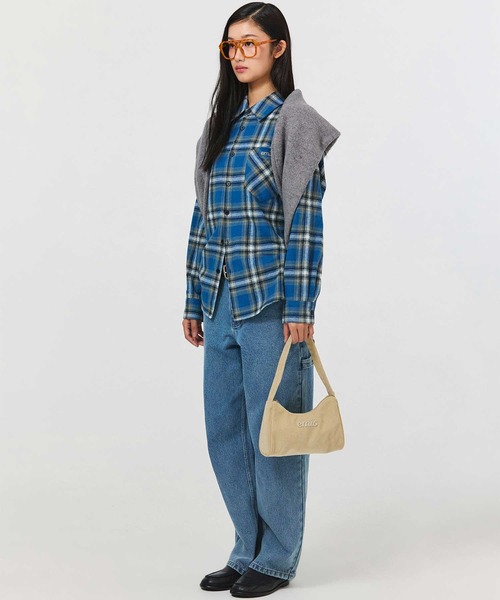 EMIS(イミス)の「FLANEL CHECK SHIRT(シャツ/ブラウス・レディース・ブラック/ブルー・SMALL)」の16枚目の写真