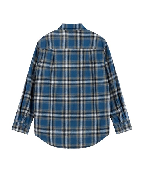EMIS(イミス)の「FLANEL CHECK SHIRT(シャツ/ブラウス・レディース・ブラック/ブルー・SMALL)」の18枚目の写真