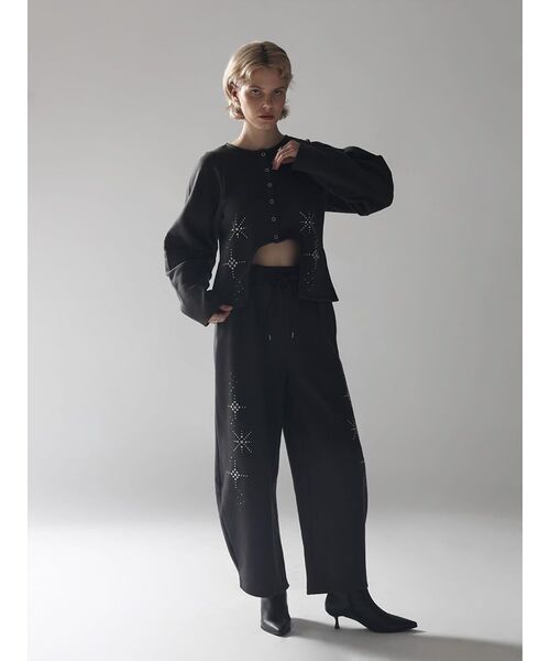 :ETHROF(イーサオブ)の「STUD DESIGN FRONT CURVE TOPS(Tシャツ/カットソー・レディース・チャコール/ブラック・FREE)」の15枚目の写真