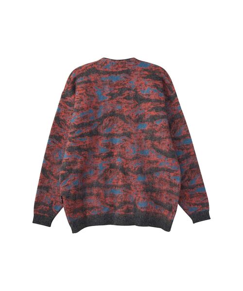 HYSTERIC GLAMOUR（ヒステリックグラマー）の「TIGER CAMO柄ジャカード カーディガン（カーディガン/ボレロ・メンズ・オレンジ系その他/グリーン系その他・SMALL/MEDIUM/LARGE/X-LARGE）」の3枚目の写真
