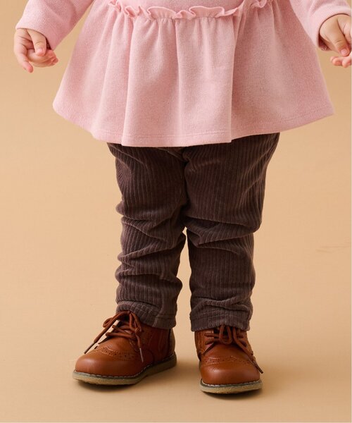 sense of wonder（センスオブワンダー）の「ニットコールくまパンツ（その他パンツ・キッズ・チャコール/ピンク/キャメル・110cm/120cm/90cm/100cm/80ｃｍ）」の2枚目の写真