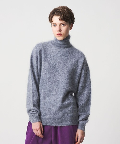 美品★6 ROKU ロク ウールカシミヤケーブルタートルネックニット アローズ セール】＜6(ROKU)＞カシミヤ タートルネック（ニット/セーター）｜6