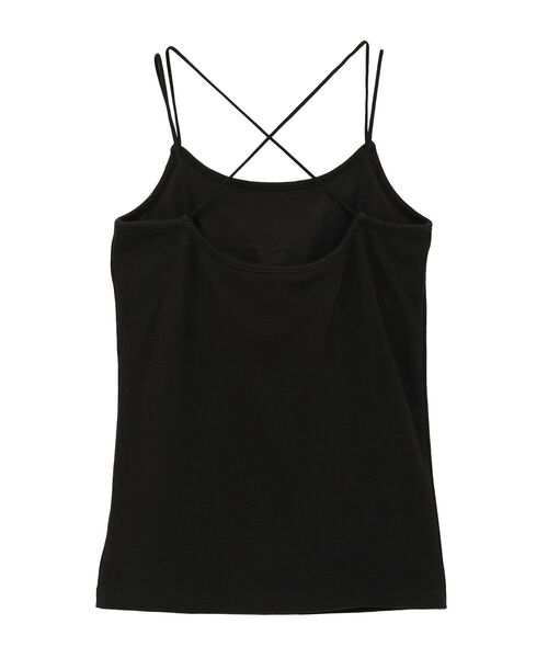 earth music&ecology（アースミュージックアンドエコロジー）の「【カップ付き】クロスストラップカップ付キャミソール（キャミソール・レディース・ブラック/アイボリー・S/M）」の7枚目の写真