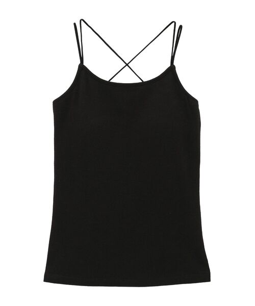 earth music&ecology（アースミュージックアンドエコロジー）の「【カップ付き】クロスストラップカップ付キャミソール（キャミソール・レディース・ブラック/アイボリー・S/M）」の15枚目の写真