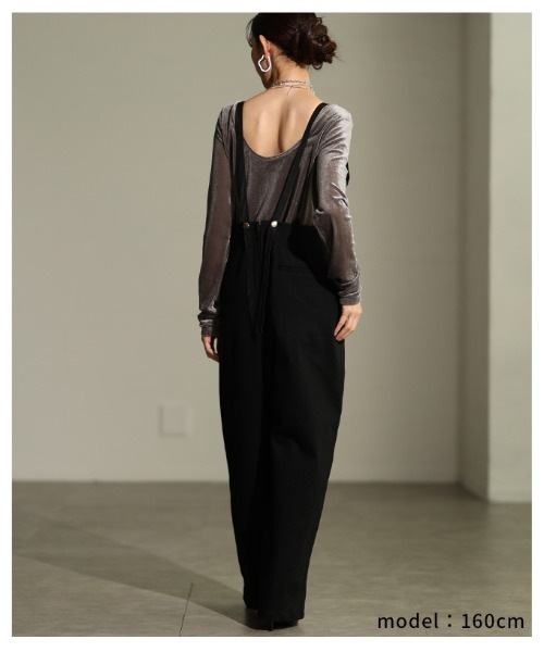 Sawa a la mode（サワアラモード）の「ストレッチデニムオールインワン 