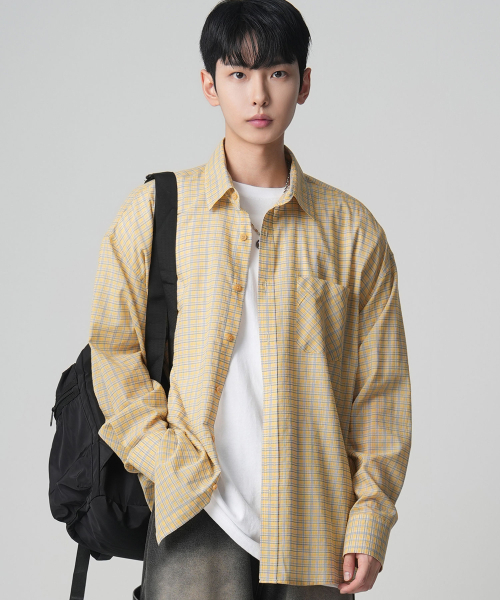 AVANDRESS(アバンドレス )の「OL Overfit Check Shirt PINK(シャツ/ブラウス・レディース・ピンク・LARGE/MEDIUM/X-LARGE)」の2枚目の写真