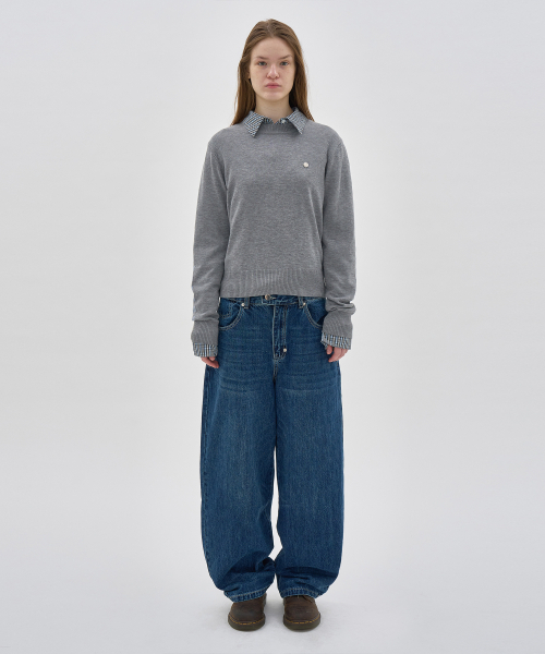 PARTIMENTO WOMEN(パルティメントウィメン)の「コントラストストライプニットクルーネック_メランジ(ニット/セーター・レディース・その他・SMALL/MEDIUM)」の2枚目の写真
