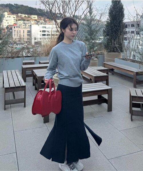 PARTIMENTO WOMEN(パルティメントウィメン)の「コントラストストライプニットクルーネック_メランジ(ニット/セーター・レディース・その他・SMALL/MEDIUM)」の13枚目の写真