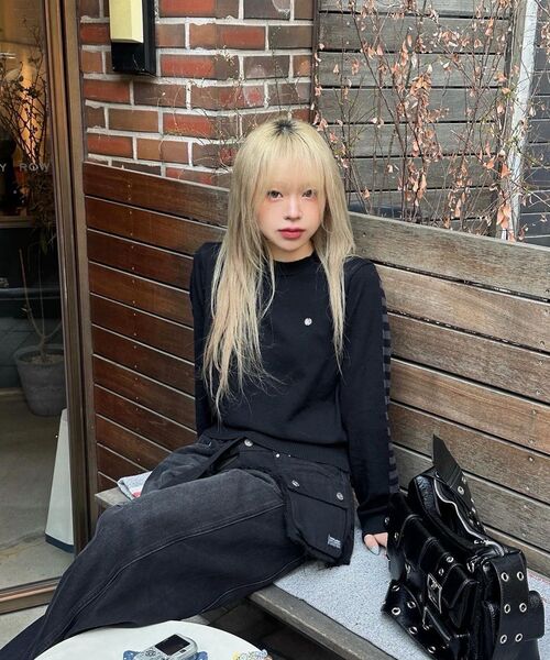 PARTIMENTO WOMEN(パルティメントウィメン)の「コントラストストライプニットクルーネック_メランジ(ニット/セーター・レディース・その他・SMALL/MEDIUM)」の14枚目の写真
