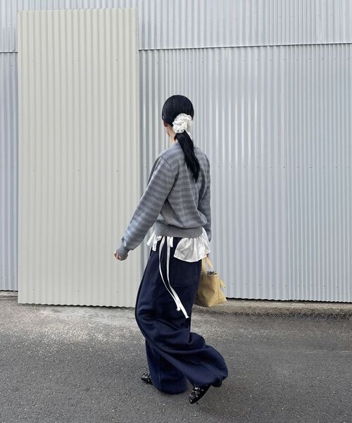 PARTIMENTO WOMEN(パルティメントウィメン)の「コントラストストライプニットクルーネック_メランジ(ニット/セーター・レディース・その他・SMALL/MEDIUM)」の16枚目の写真