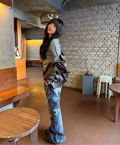 PARTIMENTO WOMEN(パルティメントウィメン)の「コントラストストライプニットクルーネック_メランジ(ニット/セーター・レディース・その他・SMALL/MEDIUM)」の20枚目の写真