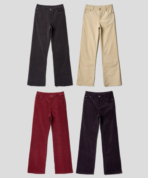 TTUDEMENT(トュードメント)の「70s CORDUROY PANTS 4COLORS(その他パンツ・レディース・チャコール/バーガンディー/アイボリー/パープル・SMALL/MEDIUM/LARGE)」の6枚目の写真
