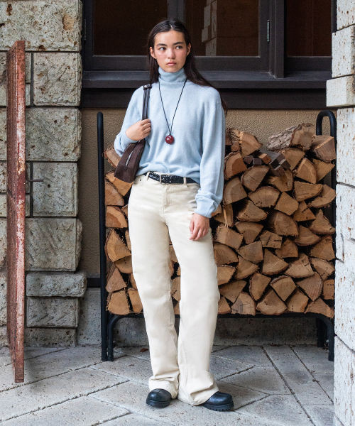 TTUDEMENT(トュードメント)の「70s CORDUROY PANTS 4COLORS(その他パンツ・レディース・チャコール/バーガンディー/アイボリー/パープル・SMALL/MEDIUM/LARGE)」の9枚目の写真