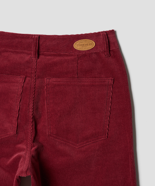TTUDEMENT(トュードメント)の「70s CORDUROY PANTS 4COLORS(その他パンツ・レディース・チャコール/バーガンディー/アイボリー/パープル・SMALL/MEDIUM/LARGE)」の16枚目の写真