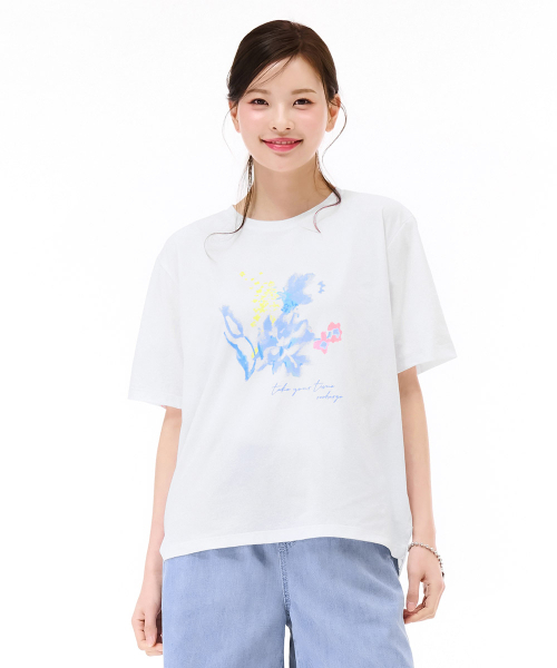 CHASECULT(チェイスカルト)の「レディースクールグラフィック半袖Tシャツ-ホワイト(Tシャツ/カットソー・レディース・ホワイト・90/85)」の4枚目の写真