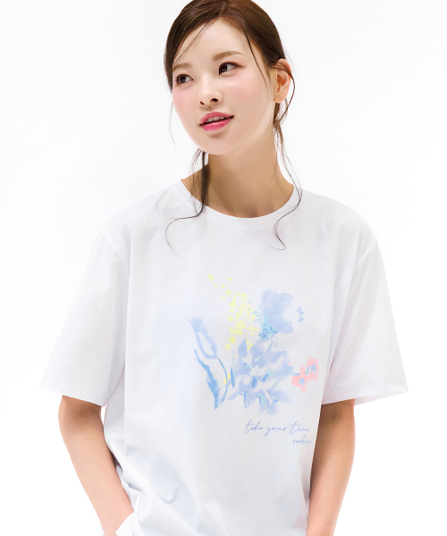 CHASECULT(チェイスカルト)の「レディースクールグラフィック半袖Tシャツ-ホワイト(Tシャツ/カットソー・レディース・ホワイト・90/85)」の5枚目の写真