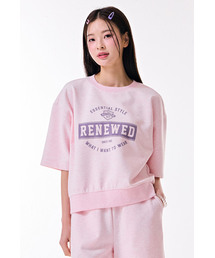 レディース アーチ型グラフィック 5部Tシャツ-DBRG5873C0P