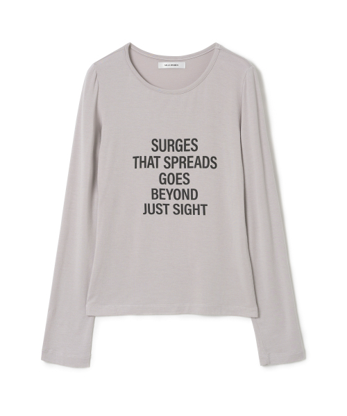 MILLO WOMEN（ミロウーマン）の「タイポグラフィTシャツ[グレー]（Tシャツ/カットソー・レディース・その他・FREE）」の2枚目の写真