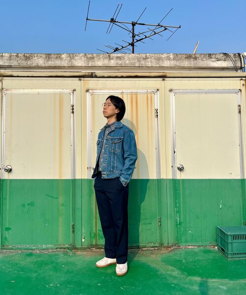 MUSINSA STANDARD（ムシンサスタンダード）の「ワイドヒドゥンバンディングクロップドスラックス[ネイビー]（スラックス・メンズ・その他・26/27/28/29）」の9枚目の写真