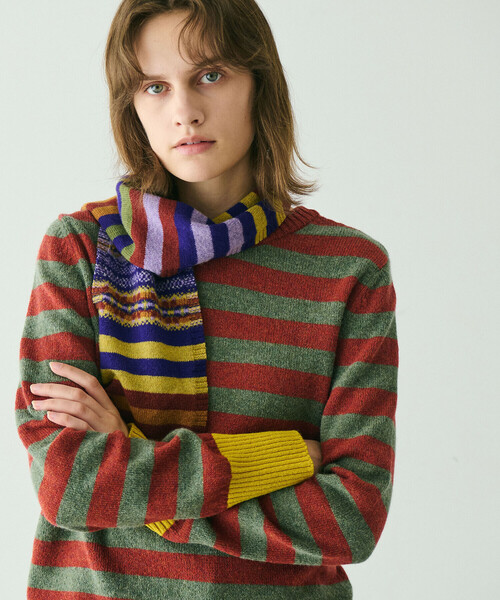 エリベ ERIBE ノルディック柄カーディガン マルチカラー M 楽天市場