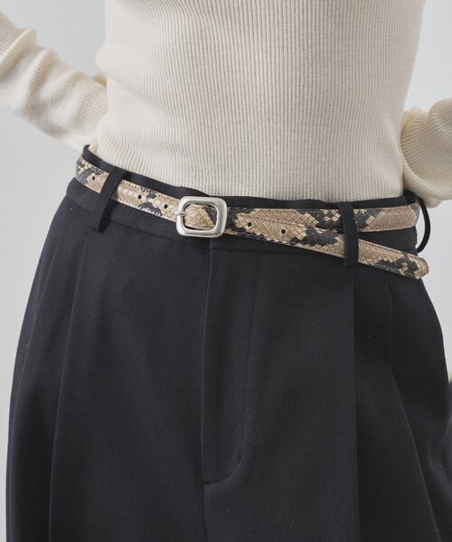 Whim Gazette ウィムガゼット　Hoaw. レザーガチャベルト Whim Gazette ベルト 「Hoaw.」レザーガチャベルト レディース