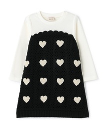 petit main（プティマイン）の「【リンク】クロシェドッキングワンピース（ワンピース）」