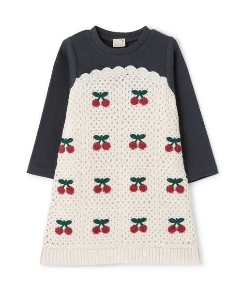 petit main(프티 마인)의 「【링크】크로셰 도킹 원피스(원피스)」｜상세 이미지