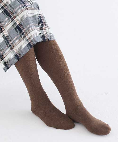 tutuanna（チュチュアンナ）の「[まるで毛布！のような暖かさ]裏起毛リブタイツ160デニール（タイツ/ストッキング・レディース・チャコール/ブラック/ブラウン系その他・M-L/L-XL）」の3枚目の写真