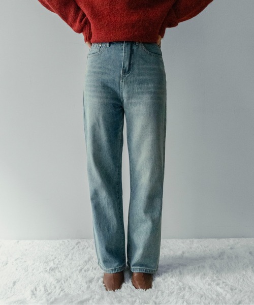 on:nue（オンニュ）の「【on:nue】[低身長/高身長/サイズ展開有/2色展開] リラックスルーズストレートデニムパンツ（デニムパンツ・レディース・ライトブルー/ブルー・SMALL/MEDIUM/LARGE）」の3枚目の写真